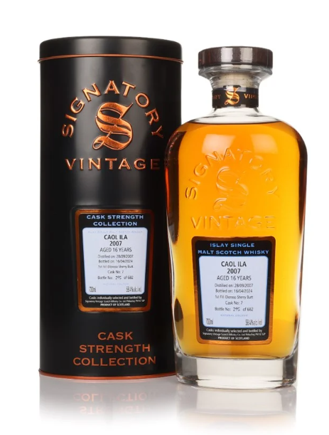 Caol Ila 16 Year Old 2007 Cask #7 - Cask Strength Collection Signatory Single Malt Scotch Whisky | 700ML at CaskCartel.com