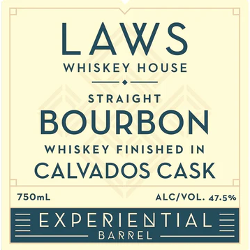 Laws Experiential Laws Experiential Barrel Finished in Calvados Cask Straight Bourbon Whiskey at CaskCartel.com