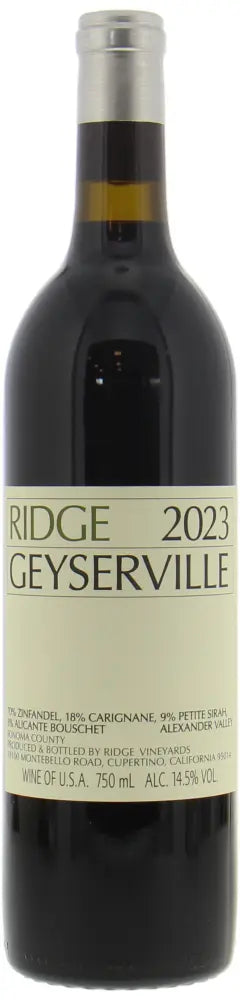 2023 | Ridge Vineyards | Geyserville at CaskCartel.com