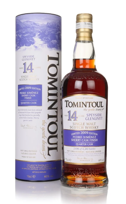 Tomintoul 14 Year Old 2009 PX Sherry Quarter Cask Finish Single Malt Scotch Whisky | 700ML at CaskCartel.com