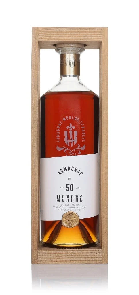 Monluc Gold Anniversary 50 Year Old Armagnac | 700ML at CaskCartel.com