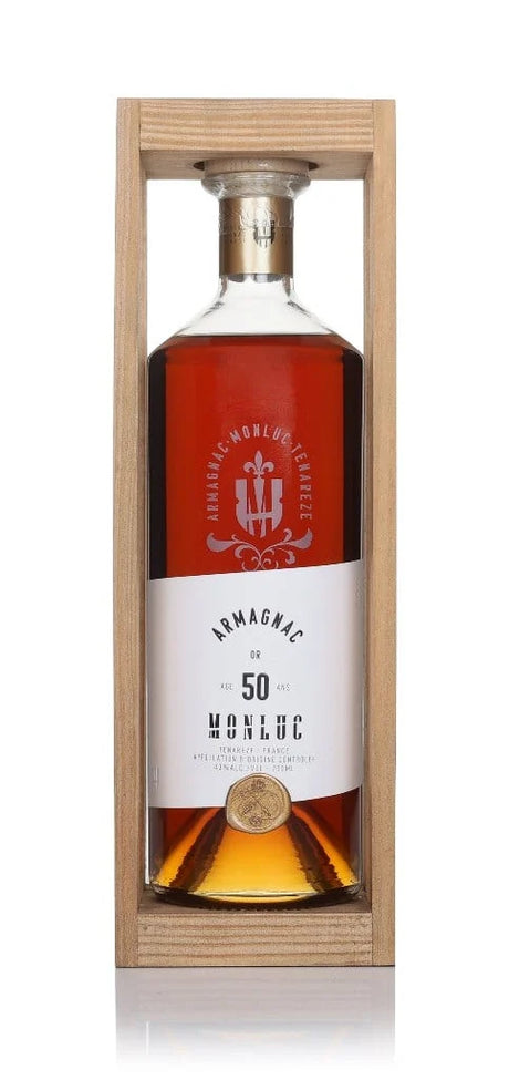 Monluc Gold Anniversary 50 Year Old Armagnac | 700ML at CaskCartel.com