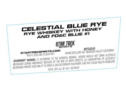 Star Trek Spirits Celestial Blue Rye Whiskey at CaskCartel.com