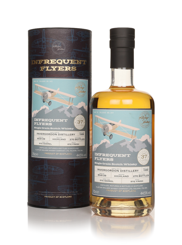 Invergordon 37 Year Old 1988 Cask #804139 - Infrequent Flyers Single Grain Scotch Whisky | 700ML at CaskCartel.com