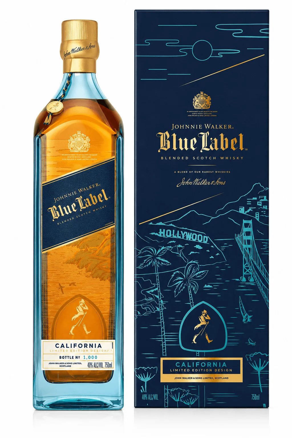 Johnnie Walker Blue Label California Limited Edition Design 2026 Blended Scotch Whisky at CaskCartel.com