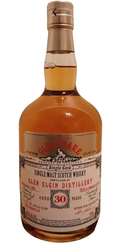 Glen Elgin 1992 (Hunter Laing) Old & Rare Platinum Scotch Whisky | 700ML at CaskCartel.com