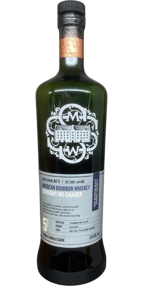 Bourbon Whiskey 2016 SMWS B7.5 Straight No Chaser | 700ML at CaskCartel.com
