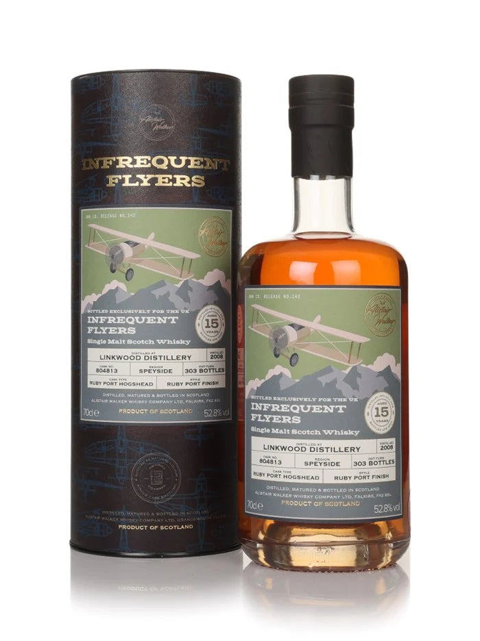 Linkwood 15 Year Old 2008 Cask #804813 Infrequent Flyers Single Malt Scotch Whisky | 700ML at CaskCartel.com