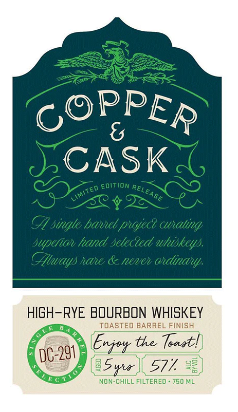 Copper & Cask Enjoy the Toast High-Rye Straight Bourbon Whisky