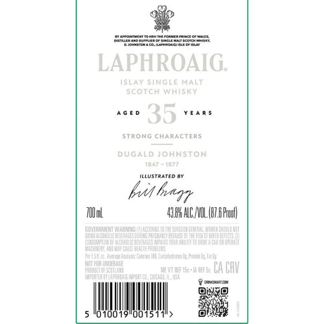 Laphroaig 35 Year Old Strong Characters Dugald Johnston Single Malt Scotch Whisky | 700ML at CaskCartel.com