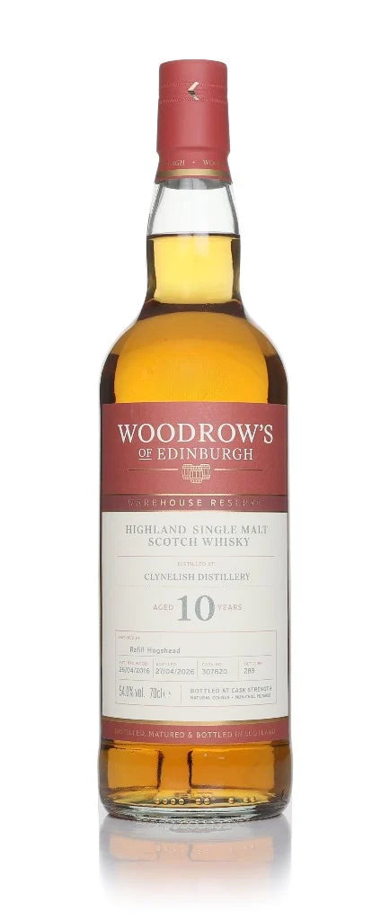 Clynelish 10 Year Old 2016 - Woodrow's of Edinburgh Single Malt Scotch Whisky | 700ML at CaskCartel.com