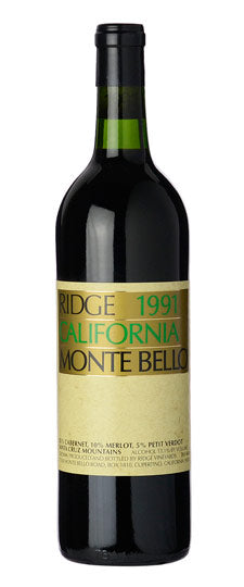 1991 | Ridge Vineyards | Monte Bello at CaskCartel.com