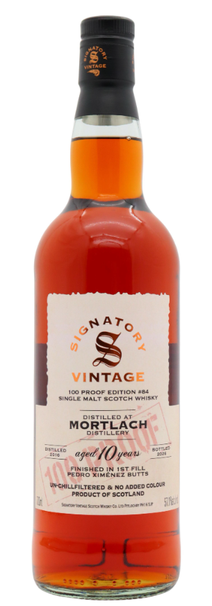 Mortlach Signatory Vintage 100 Proof Batch #84 10 Year Old · 2016 Vintage Single Malt Scotch Whisky | 700ML at CaskCartel.com
