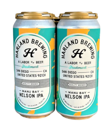Harland Brewing Manu Bay Nelson IPA Beer | (4)*473ML at CaskCartel.com