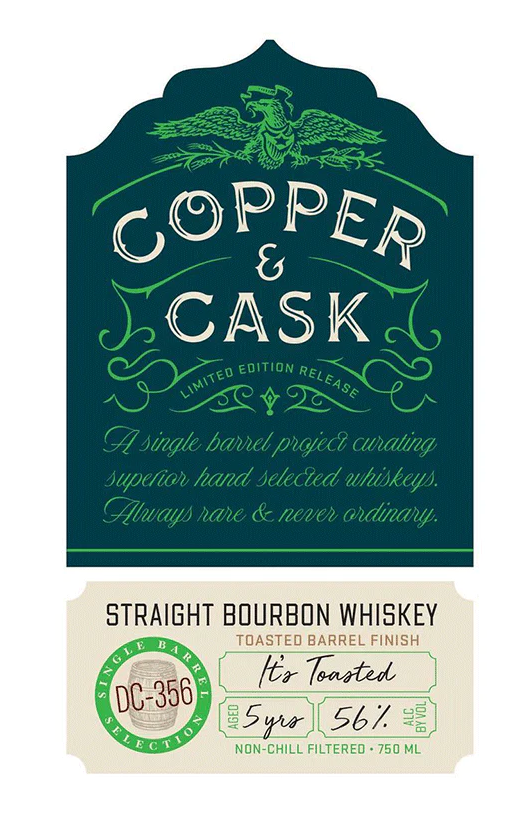 Copper & Cask It’s Toasted 5 Year Old Straight Bourbon Whisky