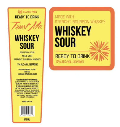 Trust Me Whiskey Sour Cocktail | 375ML at CaskCartel.com