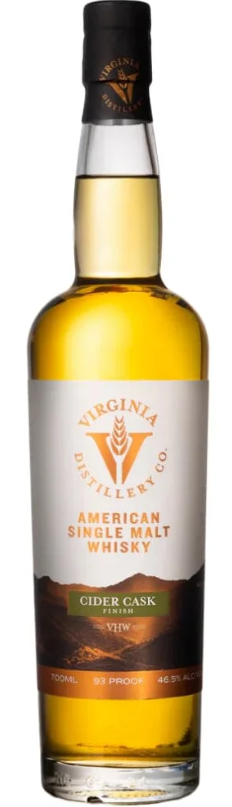 Virginia Distillery Company Cider Cask Finished American Single Malt Whisky | 700ML at CaskCartel.com