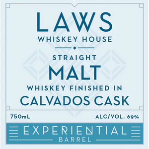 Laws Experiential Laws Experiential Laws Experiential Barrel Straight Malt Finished in Calvados Cask Whiskey at CaskCartel.com