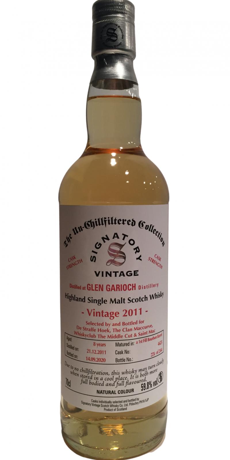 Glen Garioch 2011 SV The Un-Chillfiltered Collection 8 Year Old (2020) Release (Cask #4625) Scotch Whisky | 700ML at CaskCartel.com
