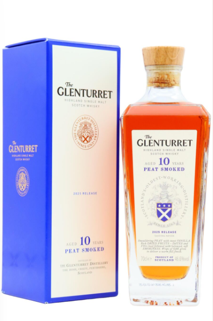Glenturret 2025 Release Peat Smoked 10 Year Old Single Malt Scotch Whisky | 700ML at CaskCartel.com