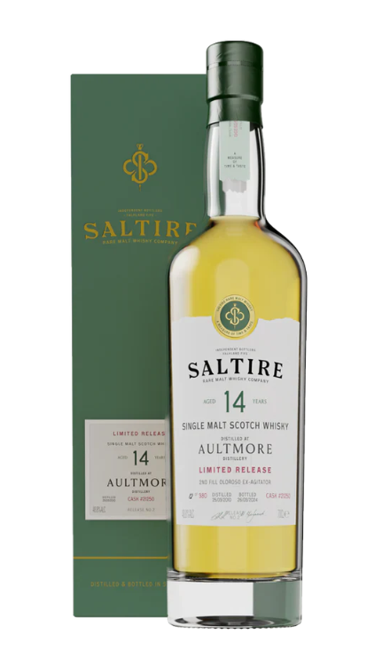 Saltire Rare Malts Aultmore 14 Year Old 2nd Fill Oloroso Ex-Agitator Hogshead 2010 Single Malt Scotch Whisky | 700ML