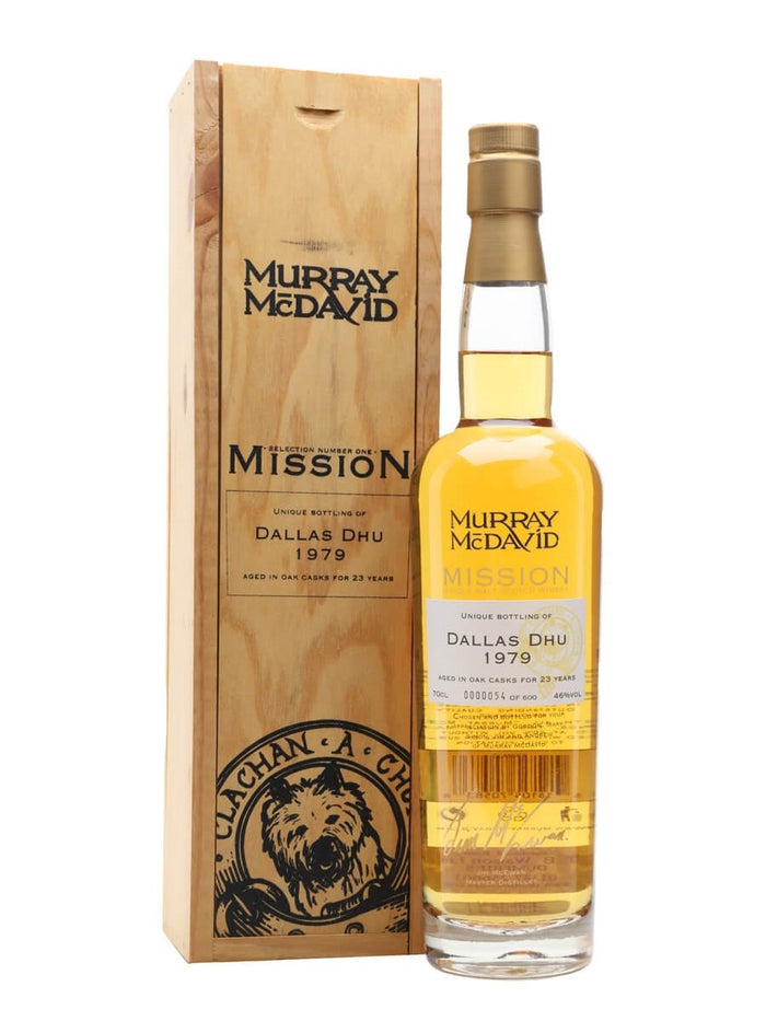 Dallas Dhu 1979 Murray McDavid 23 Year Old Mission Whiskey