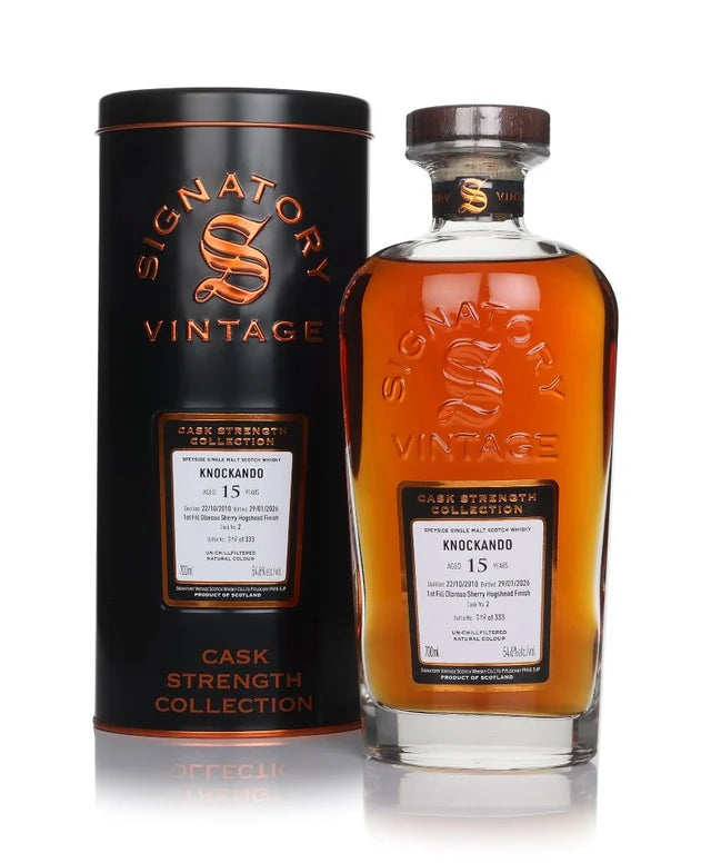 Knockando 15 Year Old 2010 Cask #2 - Cask Strength Collection (Signatory) Single Malt Scotch Whisky | 700ML at CaskCartel.com
