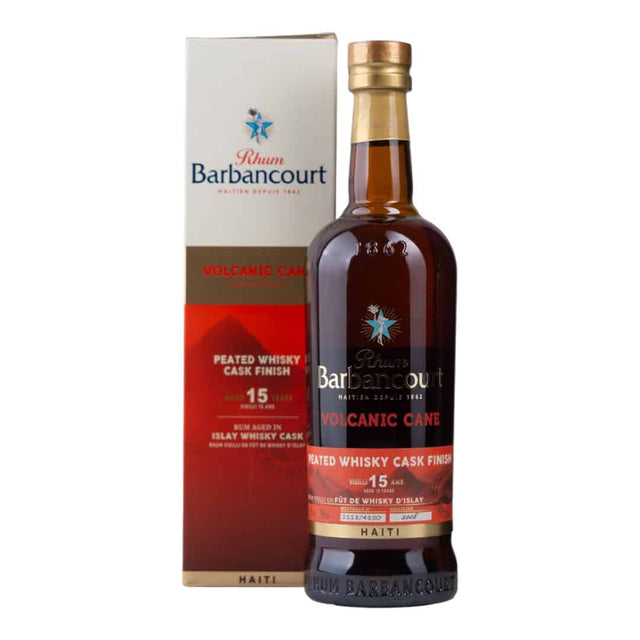 Barbancourt 15 Year Old Volcanic Cane Peated Whisky Cask Finish Rum | 700ML at CaskCartel.com