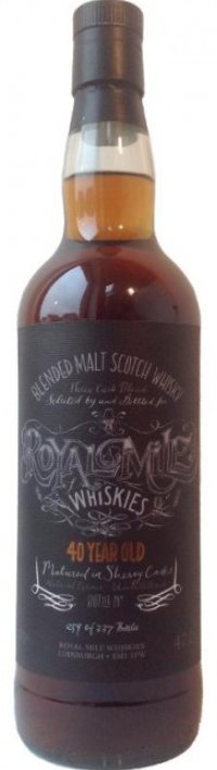 Royal Mile Whiskies 40 Year Old Three Cask Blended Scotch Whisky | 700ML at CaskCartel.com