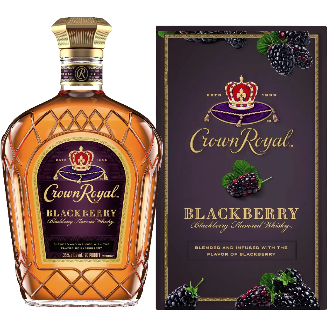 Crown Royal Blackberry Whiskey | 1L at CaskCartel.com