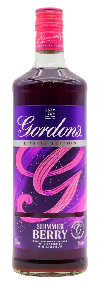 Gordons Shimmer Berry Gin Liqueur | 700ML at CaskCartel.com
