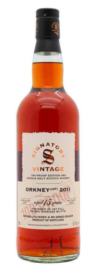 Undisclosed Orkney Signatory Vintage 100 Proof Batch #83 15 Year Old · 2011 Vintage Single Malt Scotch Whisky | 700ML at CaskCartel.com