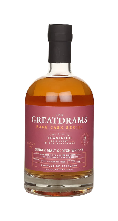 Teaninich 6 Year Old Red Wine Cask - Rare Cask Series (GreatDrams) Single Malt Scotch Whisky | 500ML at CaskCartel.com