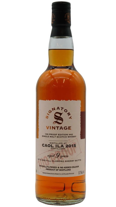 Caol Ila Signatory Vintage 100 Proof - Batch #42 Whisky 9 Year Old Single Malt Scotch Whisky | 700ML at CaskCartel.com
