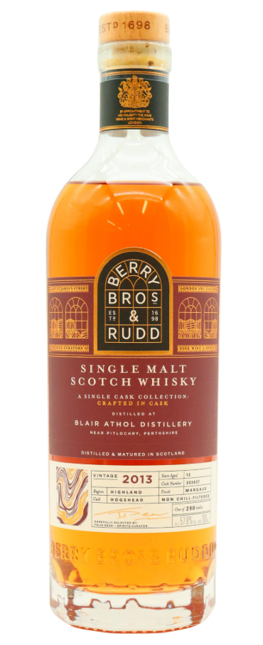 Blair Athol Berry Bros & Rudd - Crafted In Cask - Margaux Wine Finish 12 Year Old · 2013 Vintage Single Malt Scotch Whisky | 700ML at CaskCartel.com