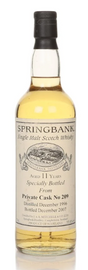 Springbank 11 Year Old 1996 - Private Cask #209 Single Malt Scotch Whisky | 700ML at CaskCartel.com