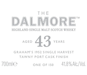The Dalmore 43 Year Old Graham's 1952 Single Harvest Tawny Port Cask Single Malt Scotch Whisky | 700ML at CaskCartel.com