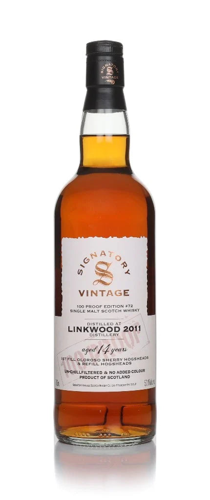 Linkwood 14 Year Old 2011 - 100 Proof Edition #72 (Signatory) Single Malt Scotch Whisky | 700ML at CaskCartel.com