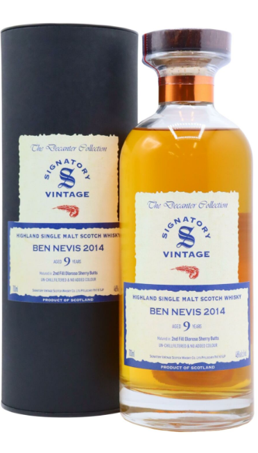 Ben Nevis Signatory Ibisco Decanter 9 Year Old 2014 Vintage Highland Single Malt Scotch Whisky | 700ML at CaskCartel.com