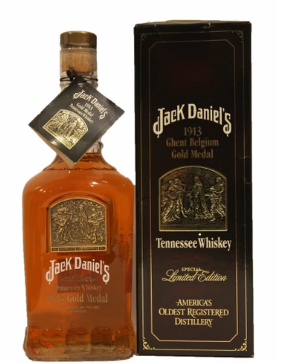 Jack Daniel's Gold Medal Series 1913 Ghent Belgium Tennessee Whiskey