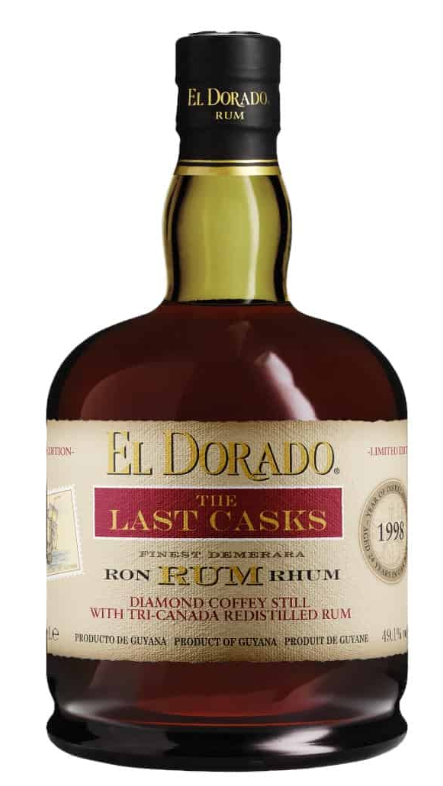 El Dorado The Last Casks 1998 24 Year Old Diamond Coffey Still Tri-Canada Redistilled Rum | 700ML at CaskCartel.com