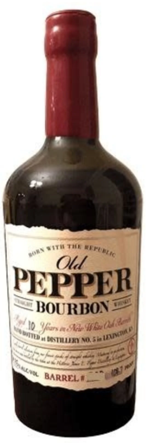 Old Pepper 11 Year Old Single Barrel Bourbon Whiskey