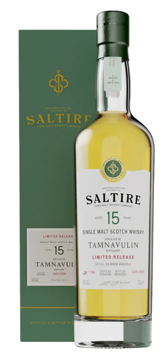 Saltire Rare Malts Tamnavulin 15 Year Old 1st Fill Ex Rhum Agricole Hogshead 2009 Single Malt Scotch Whisky | 700ML