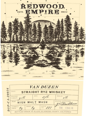 Redwood Empire Van Duzen Straight Rye Whiskey at CaskCartel.com