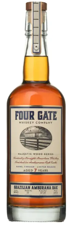 Four Gate Majestic Wood Series Brazilian Amburana Oak Bourbon Whisky at CaskCartel.com