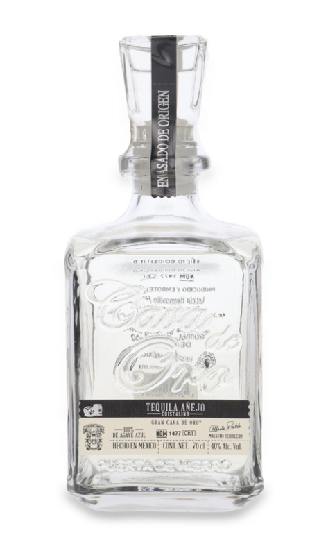 Cava De Oro Cristalino Anejo 100% Agave Tequila | 700ML at CaskCartel.com