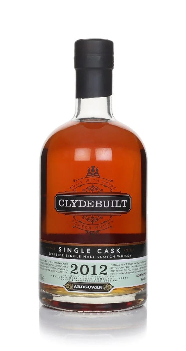 Clydebuilt 12 Year Old Manzanilla Single Cask (Ardgowan) Single Malt Scotch Whisky | 700ML at CaskCartel.com