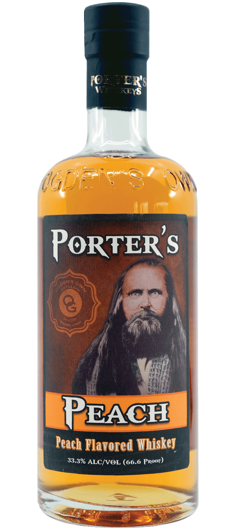 Ogden's Own Distillery Porter’s Peach Whiskey at CaskCartel.com