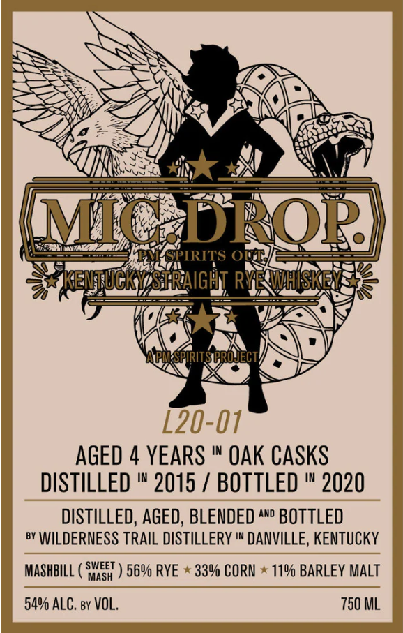 Mic Drop L20-01 4 Year Old Kentucky Straight Rye Whiskey