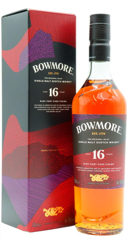 BOWMORE 16年 Ruby port cask finish BUY] Bowmore Ruby Port Cask Finish 16 Year Old Single Malt Scotch
